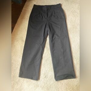J. Crew Women's Wide Leg Black Khakis Size 2